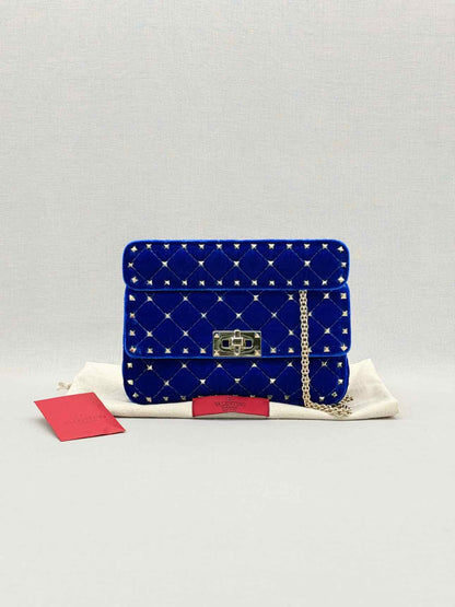VALENTINO GARAVANI Rockstud Royal Blue Shoulder Bag