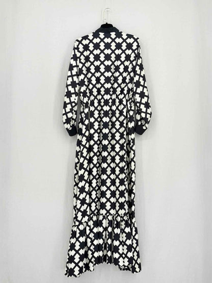 GUCCI Rhombus Black & White Size US 8 Long Dress