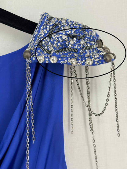 PINKO Royal Blue Size Small Short Dress