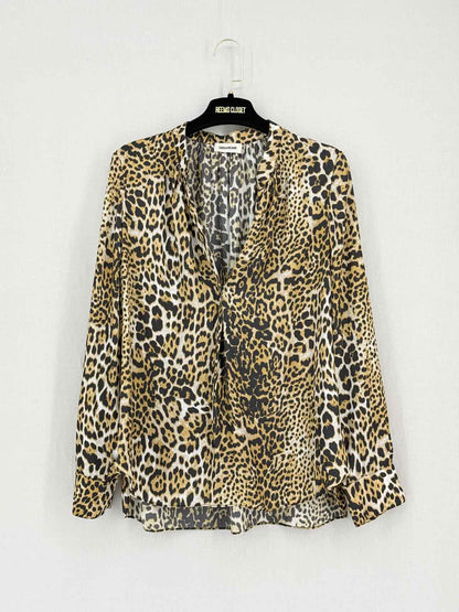 ZADIG & VOLTAIRE Brown & Black Size Medium Blouse