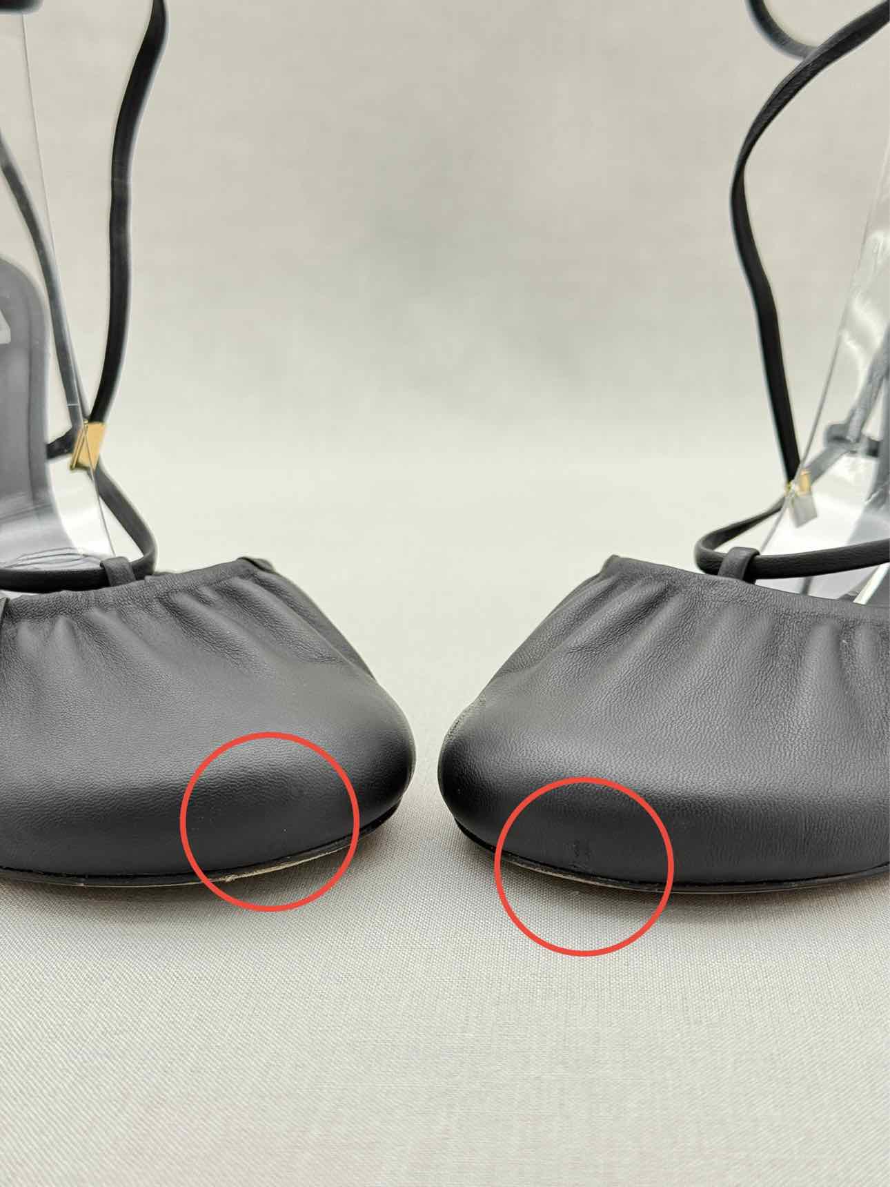 STUDIO AMELIA Round Toe Black Size EU 38 Heeled Sandals