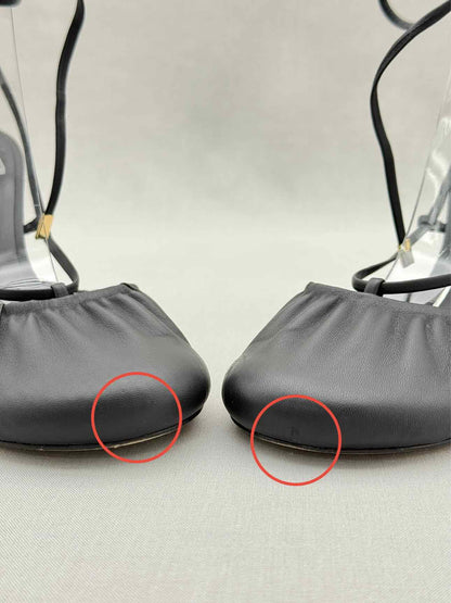 STUDIO AMELIA Round Toe Black Size EU 38 Heeled Sandals