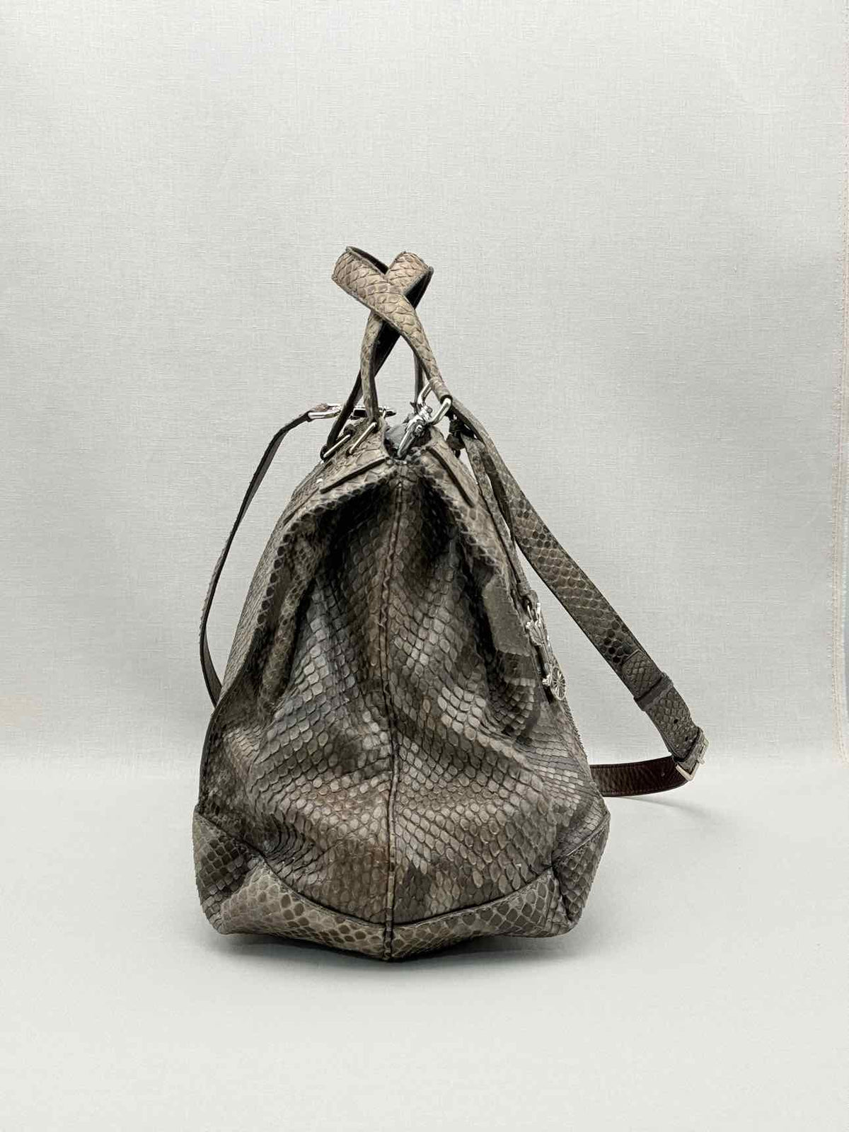 CELINE Vintage Brown & Grey Top Handle