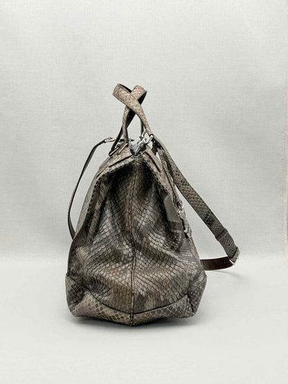 CELINE Vintage Brown & Grey Top Handle