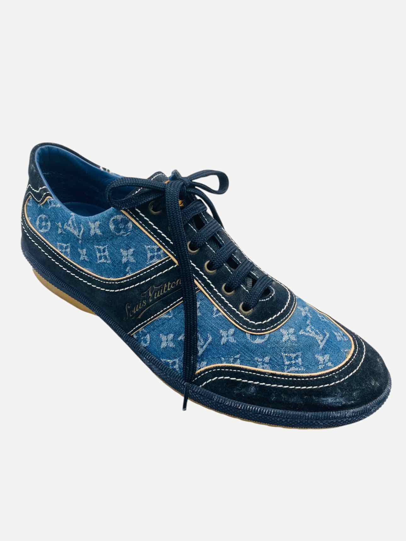 LOUIS VUITTON Denim Monogram Size EU 41 Sneakers