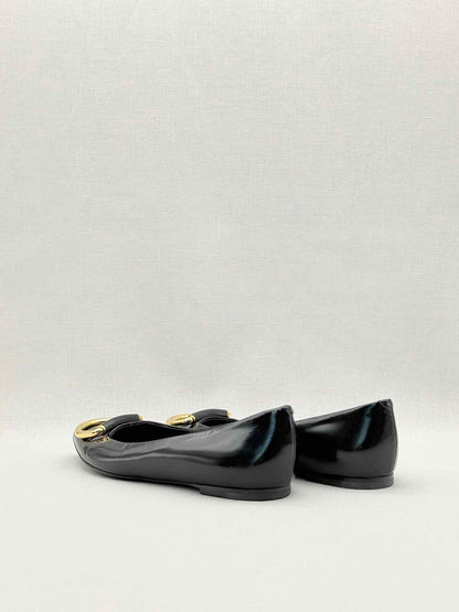 BURBERRY Black Size EU 37 Ballet Flats