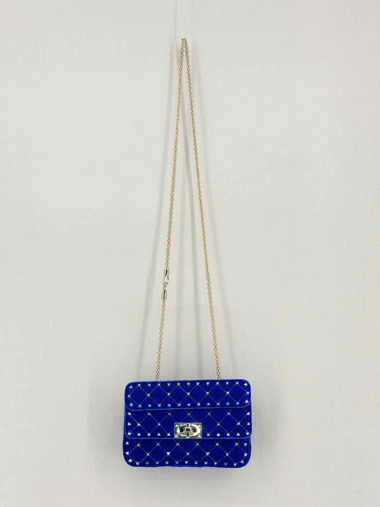VALENTINO GARAVANI Rockstud Royal Blue Shoulder Bag
