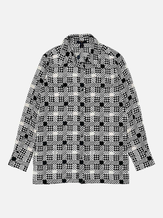 LOUIS VUITTON Basic Black & White Houndstooth Shirt