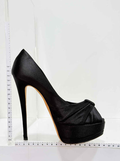 GIUSEPPE ZANOTTI Black Size EU 37.5 Open toe
