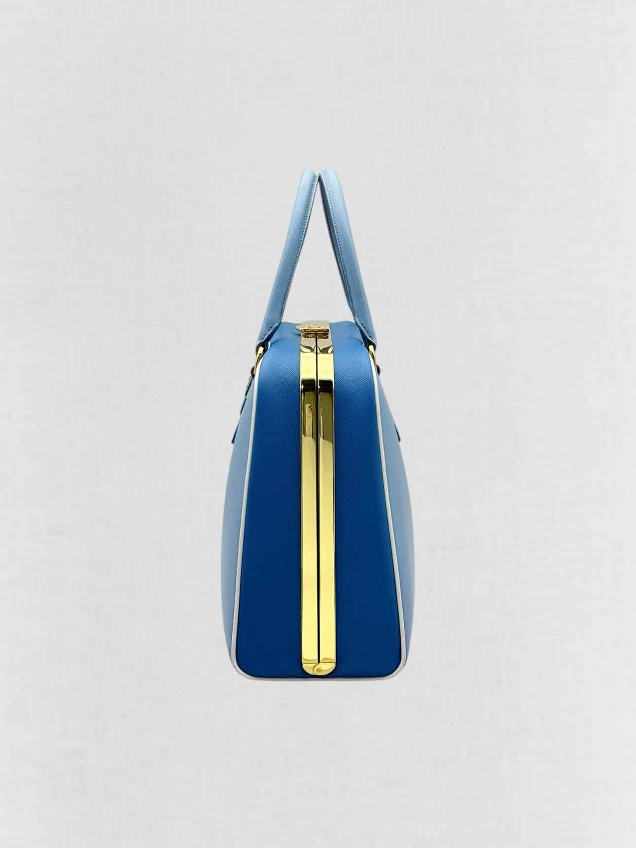 PRADA Pyramid Light Blue Top Handle