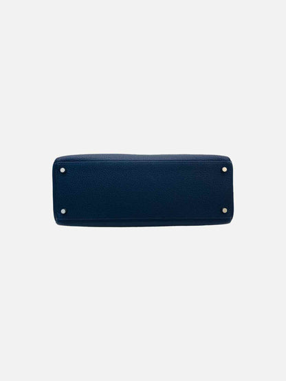 HERMES Kelly Midnight Blue Top Handle