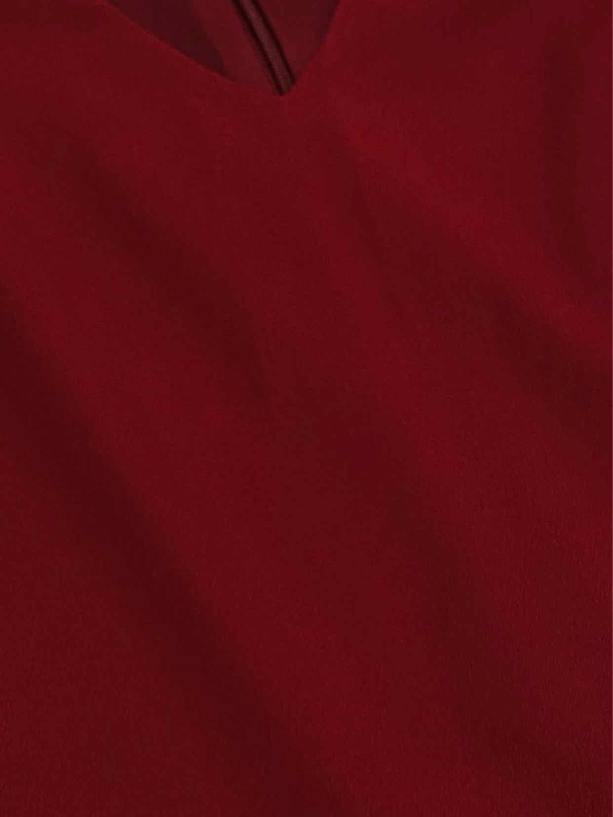 HALSTON Sheath Burgundy Knee Length Dress US4