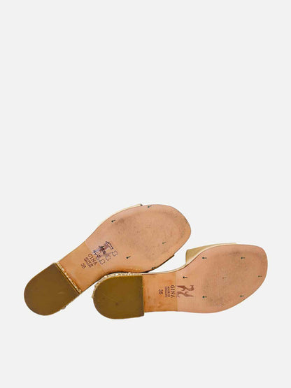 GINA Misty Beige Slides 36