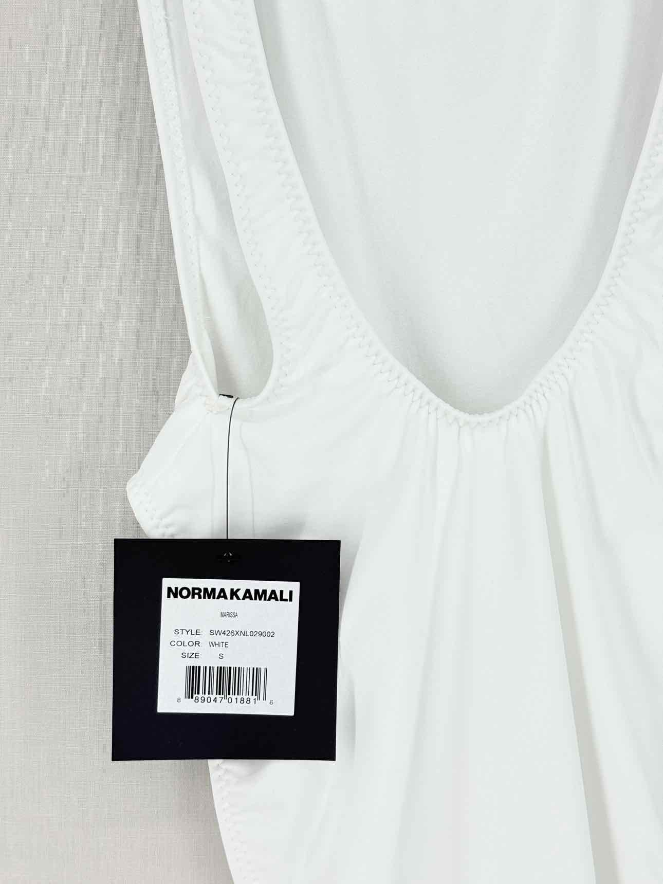 NORMA KAMALI Marissa White Size Small Swimsuit