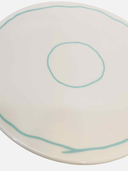 TIFFANY & CO Tiffany Blue White 3 Lines Dinnerware