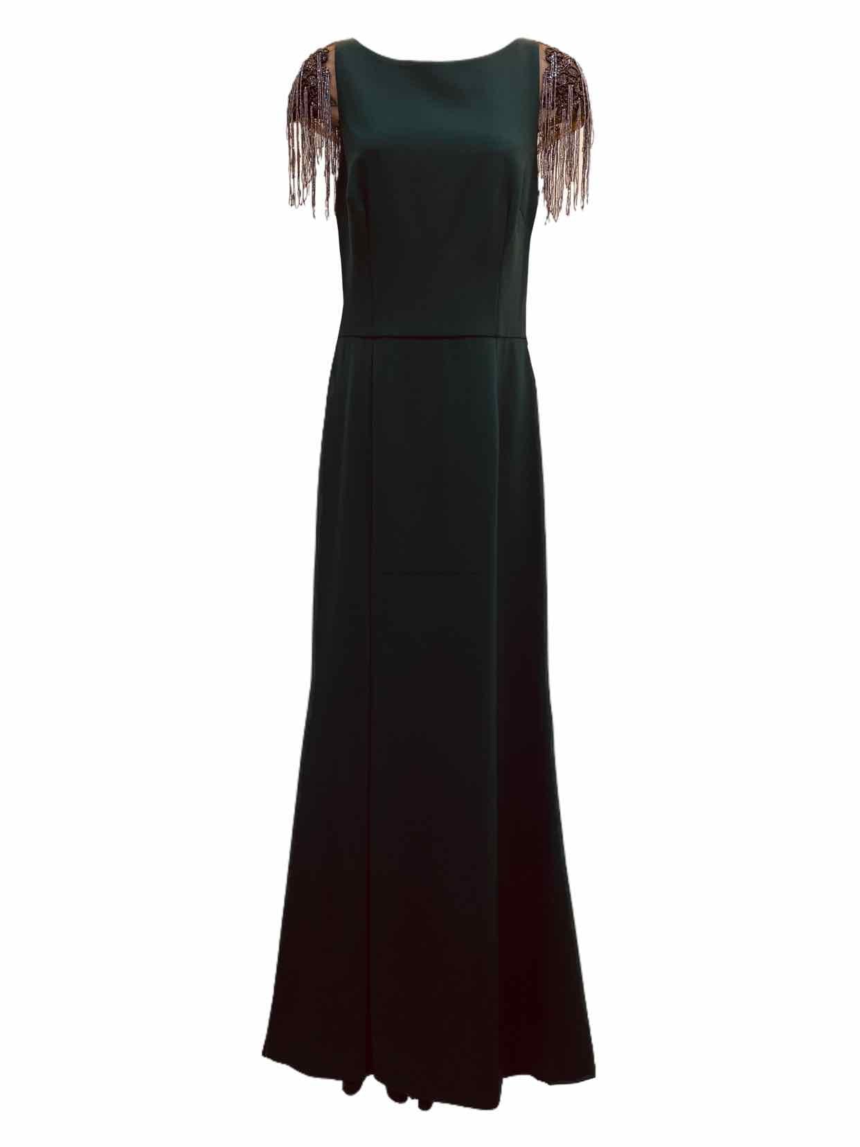 DAVID MEISTER Evening Dress Dark Green Evening Dress