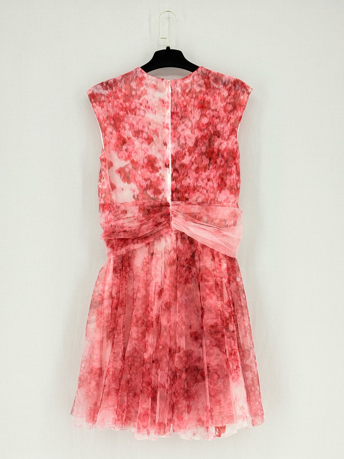 GIAMBATTISTA VALLI Red Floral Size Small Short Dress