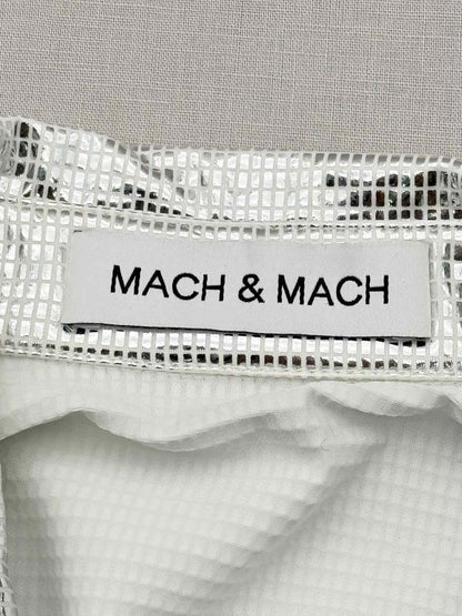 MACH & MACH Metallic Silver Embossed Size US 6 Jacket