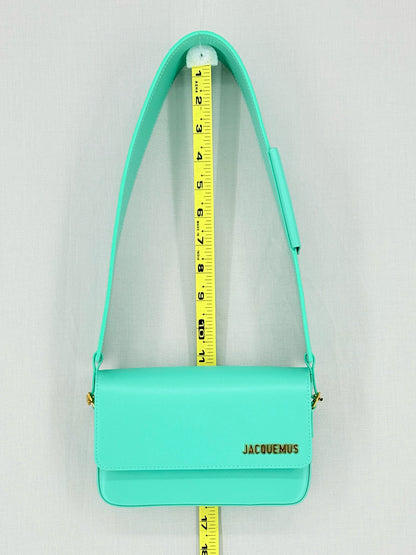 JACQUEMUS Le Carinu Turquoise Shoulder Bag