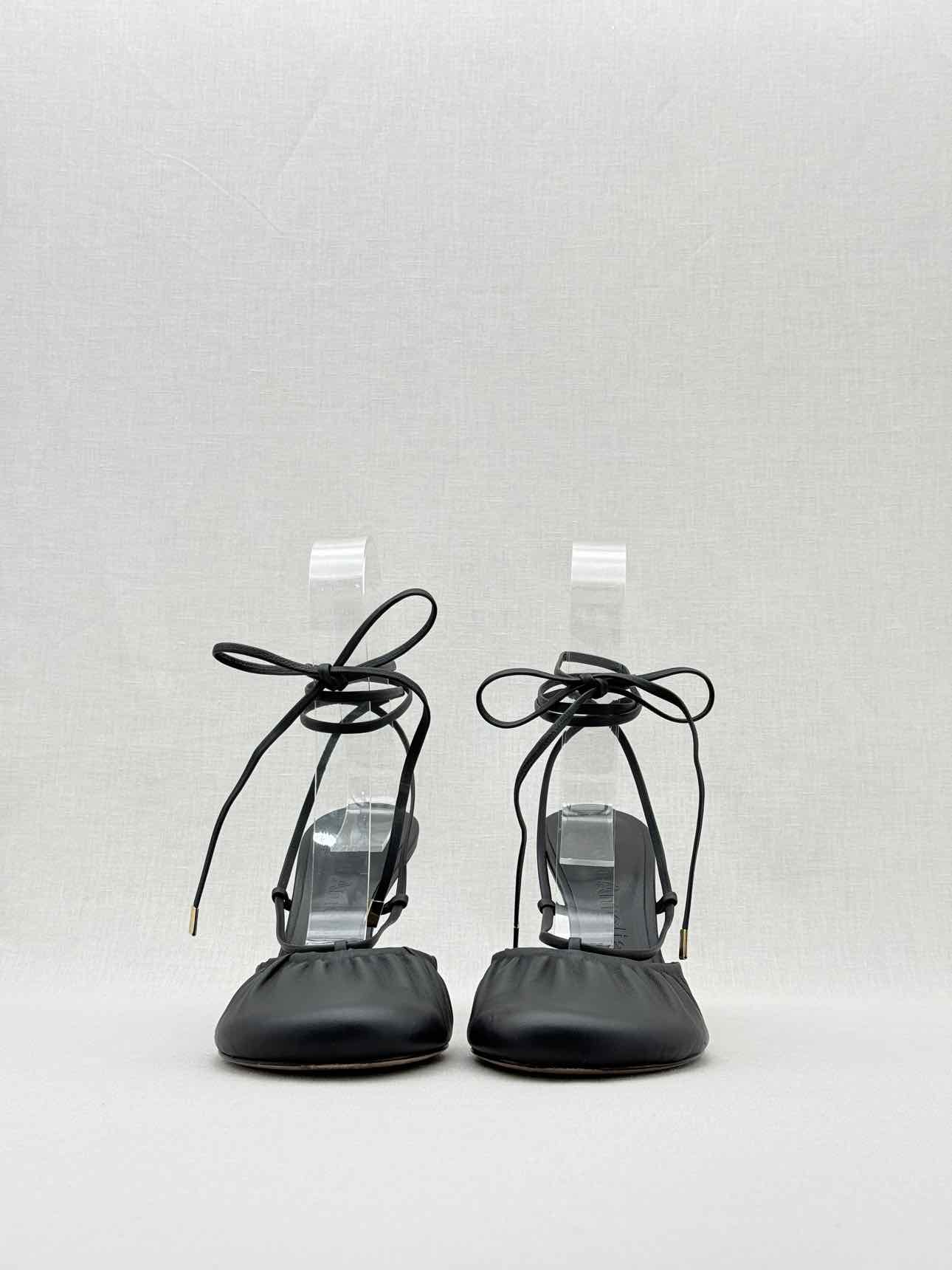 STUDIO AMELIA Round Toe Black Size EU 38 Heeled Sandals