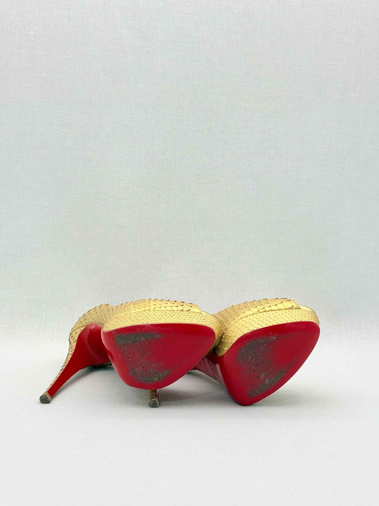 CHRISTIAN LOUBOUTIN Lady Peep Python Size EU 35.5 Pumps