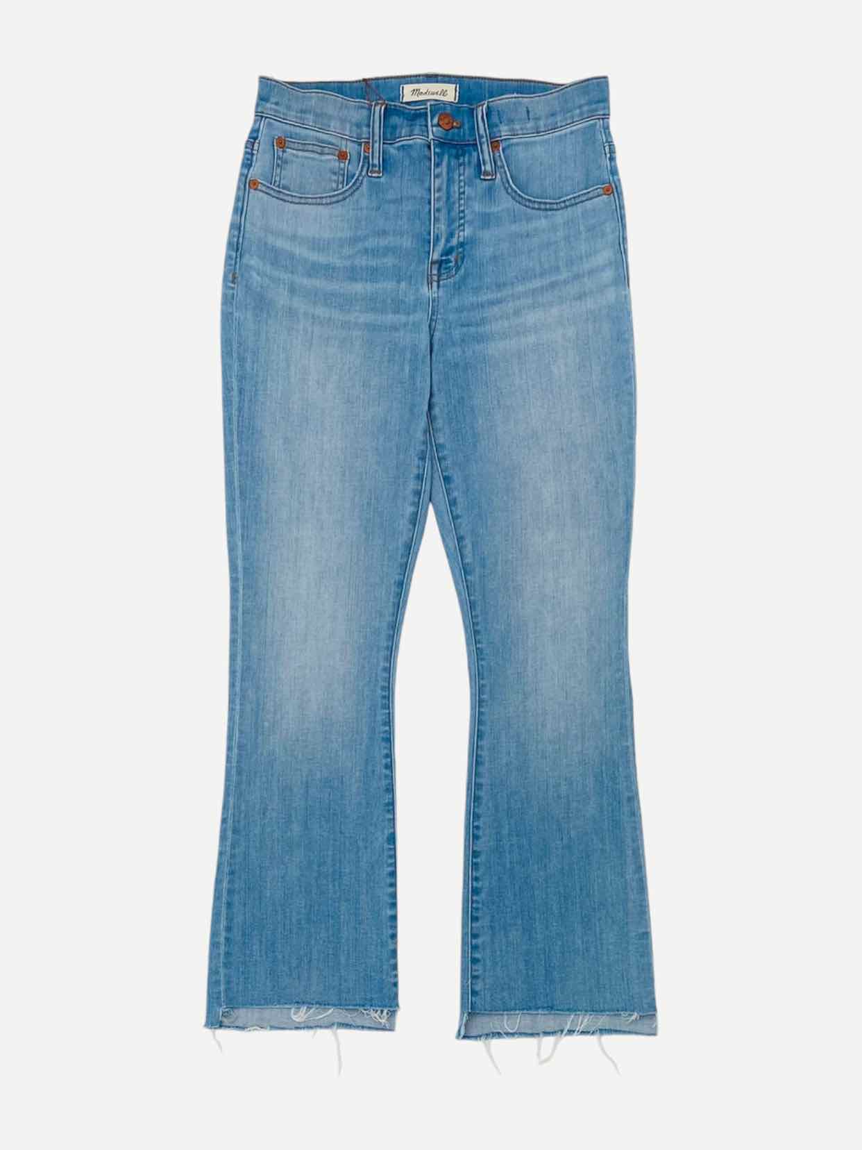 MADEWELL Faded Blue Frayed Jeans