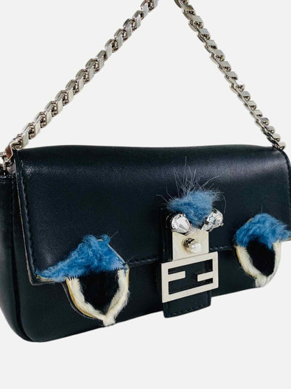 FENDI Micro Buggie Black Baguette Bag