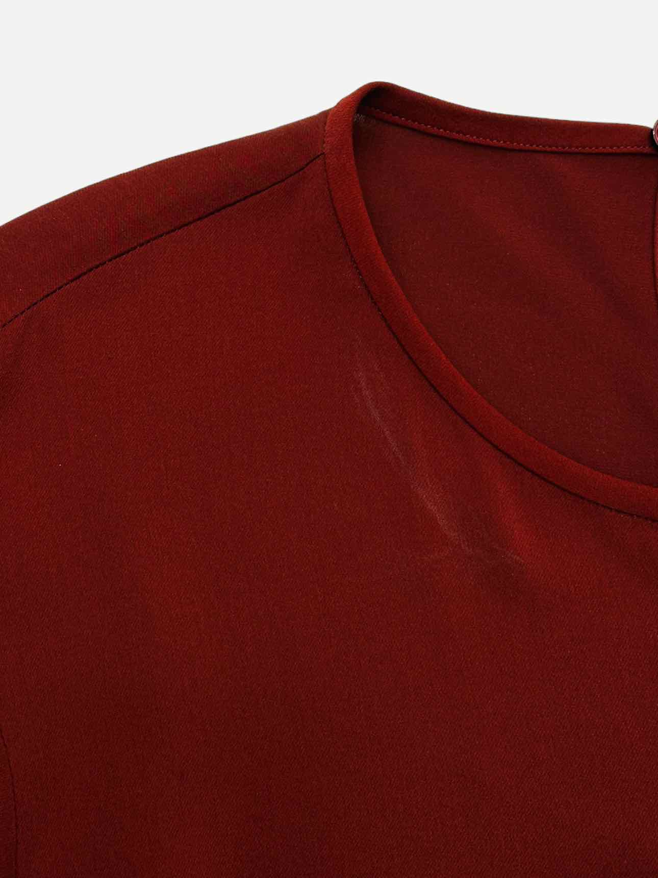 MAX MARA Oversized Burgundy Top