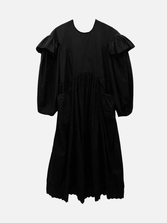 SIMONE ROCHA Maxi Black Midi Dress