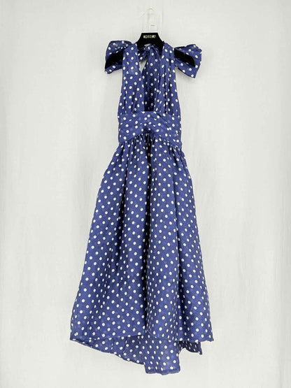 ZIMMERMANN Navy Blue & White Size US 10 Midi Dress