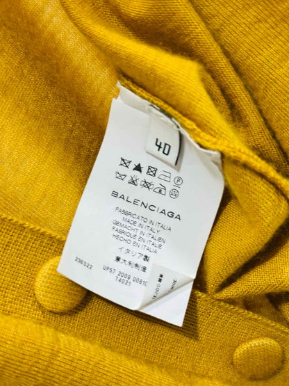 BALENCIAGA KNITS Long Yellow Size US 8 Cardigan