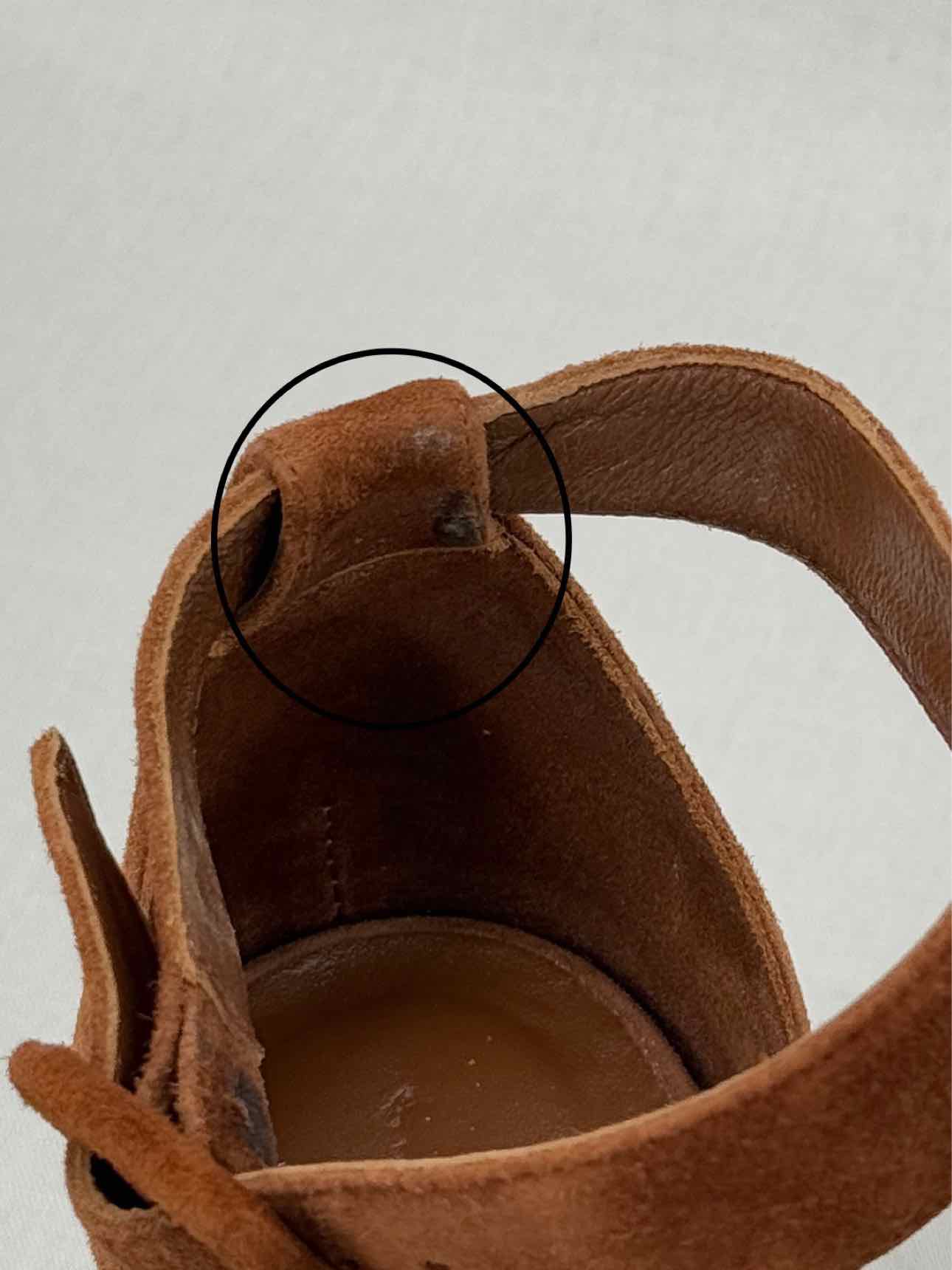 HERMES Elda Brown Size EU 39 Platform Sandals