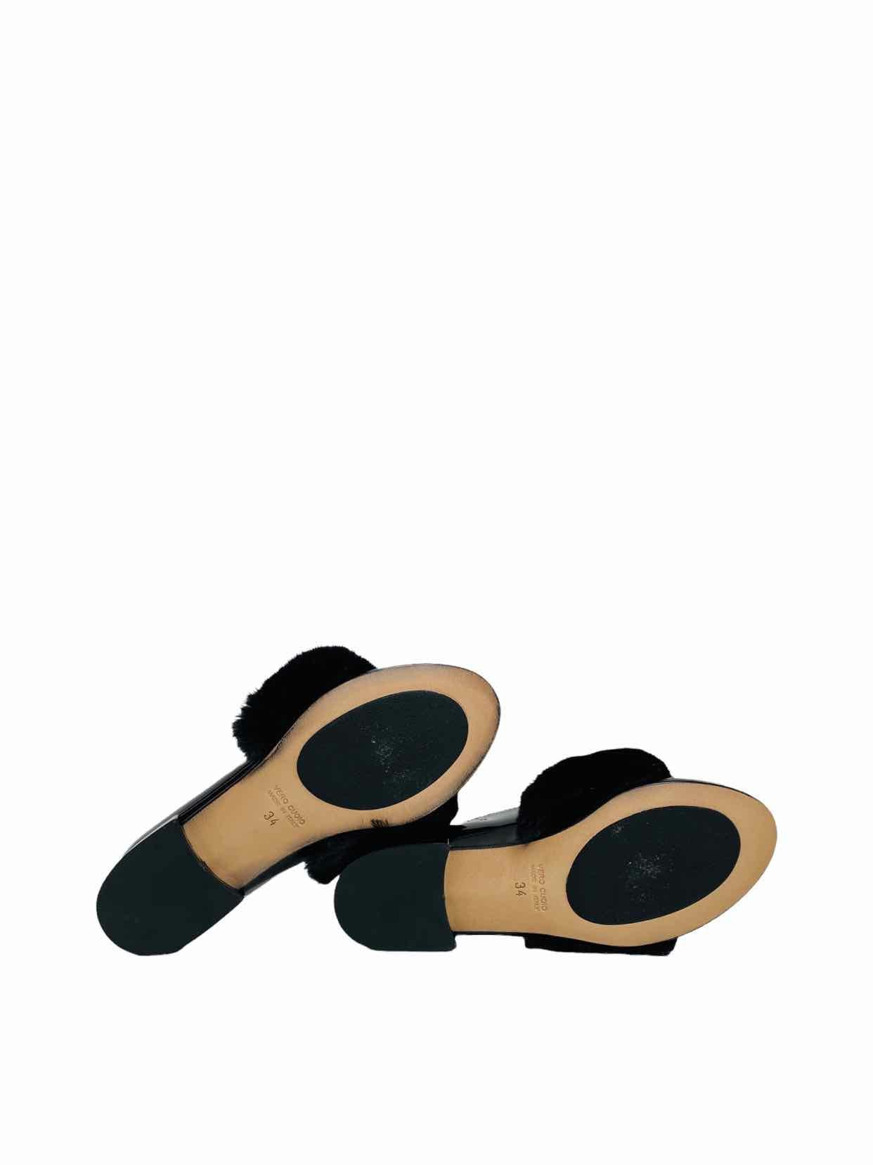 ROBERTO CAVALLI Black Size EU 34 Flats