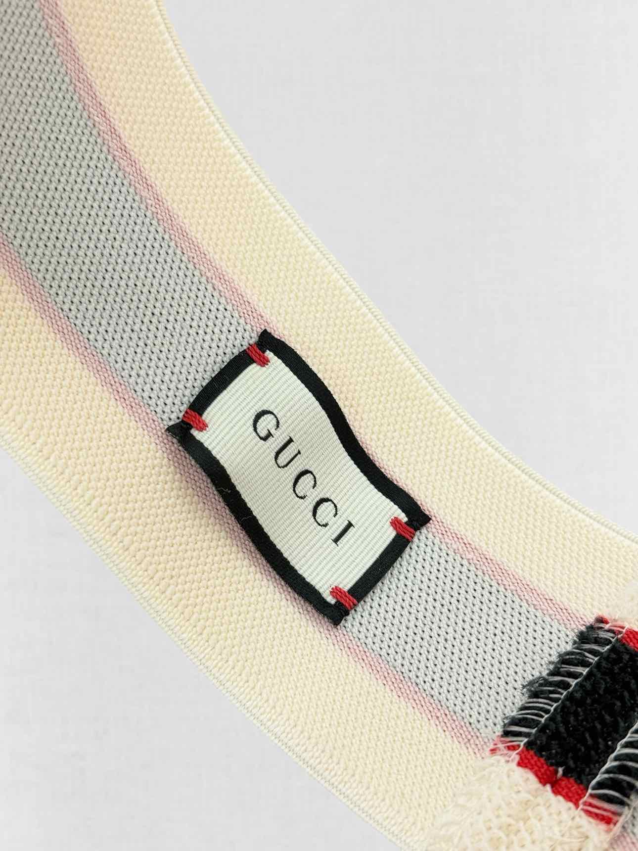 GUCCI Cream & Black Headband & Wrist Cuffs