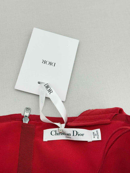 CHRISTIAN DIOR Red Size US 6 Knee Length Dress
