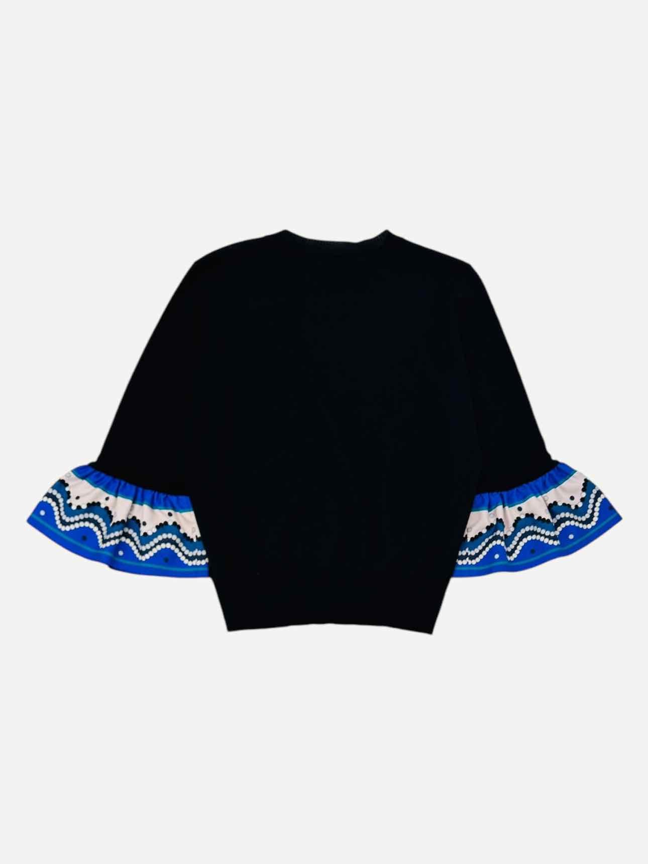 EMILIO PUCCI Black w/ Multicolor Top