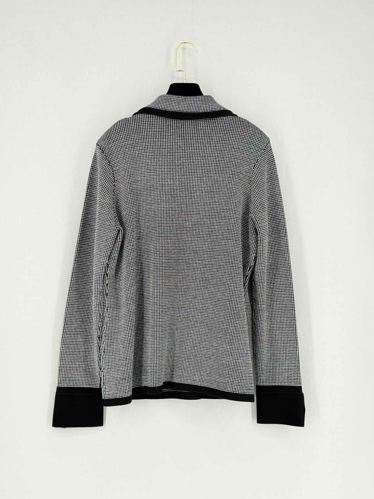 ST. JOHN Black & White Checkered Size US 12 Jacket