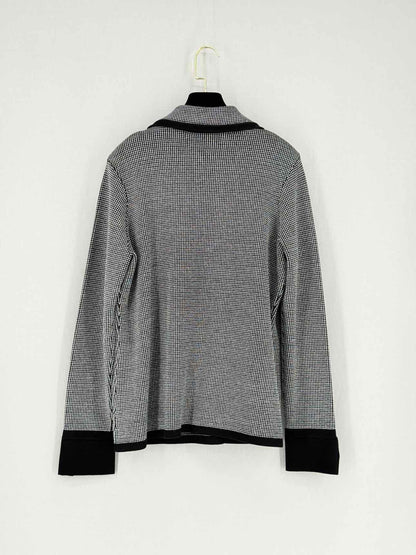 ST. JOHN Black & White Checkered Size US 12 Jacket