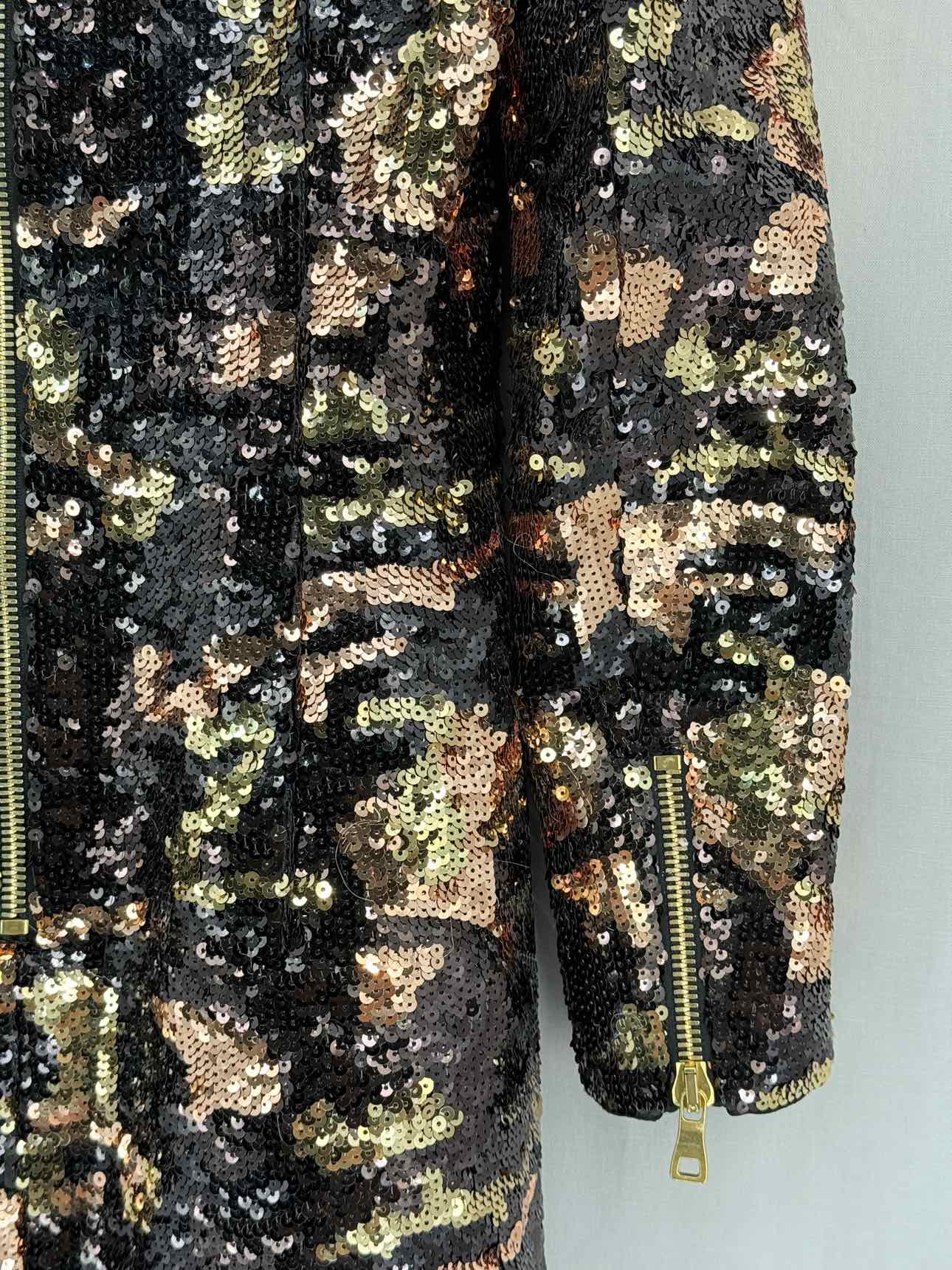 BALMAIN Black Multicolor Size US 8 Short Dress