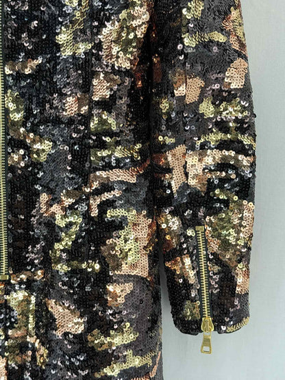 BALMAIN Black Multicolor Size US 8 Short Dress