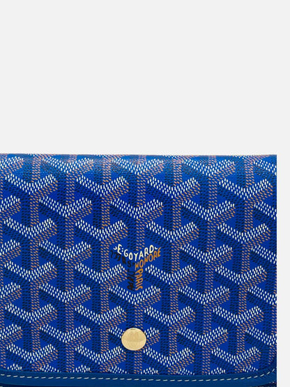 GOYARD Plumet Pocket Wallet Sky Blue Crossbody