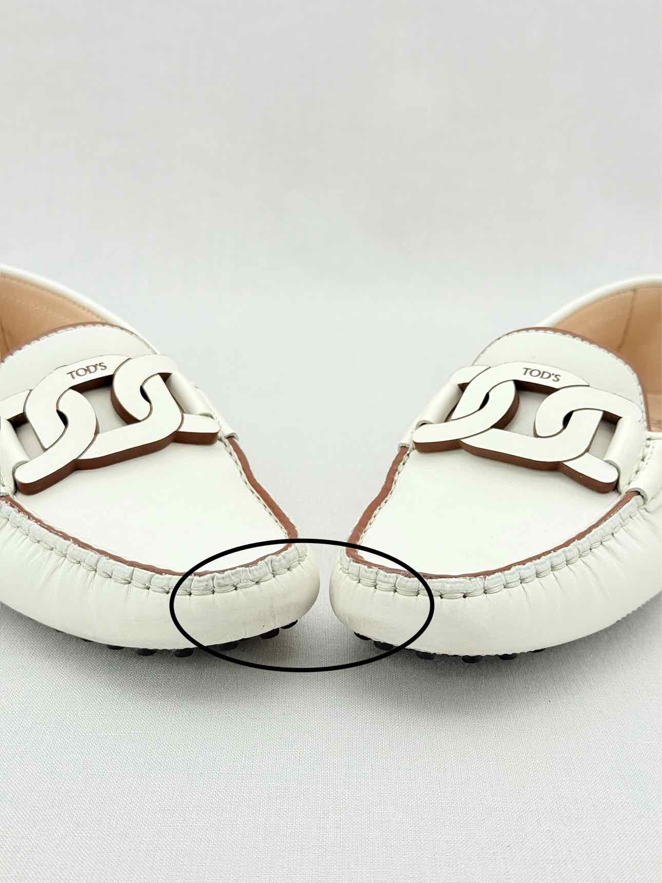 TOD'S Kate Off-white Size EU 35.5 Loafers