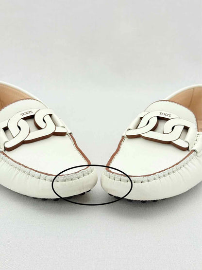 TOD'S Kate Off-white Size EU 35.5 Loafers