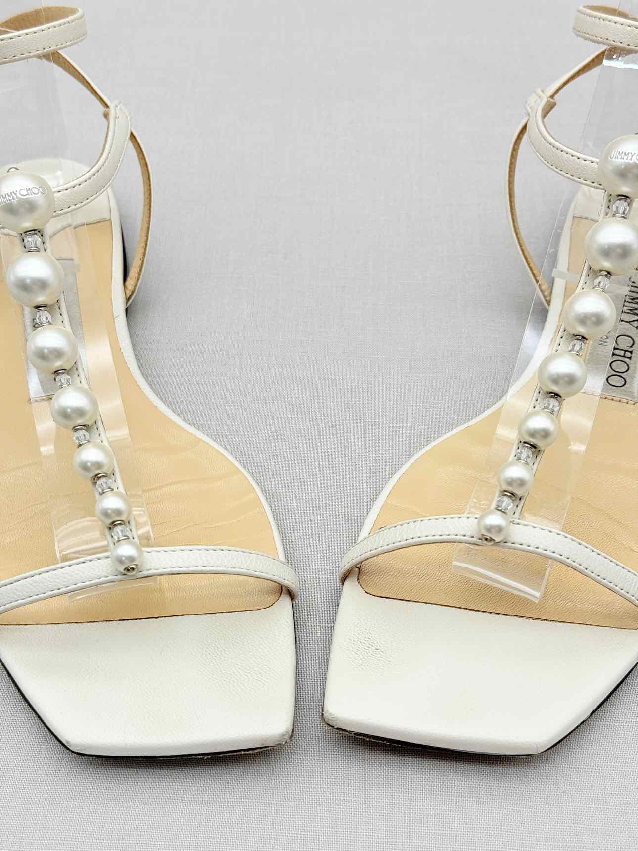 JIMMY CHOO Amari Cream Size EU 37 Sandals