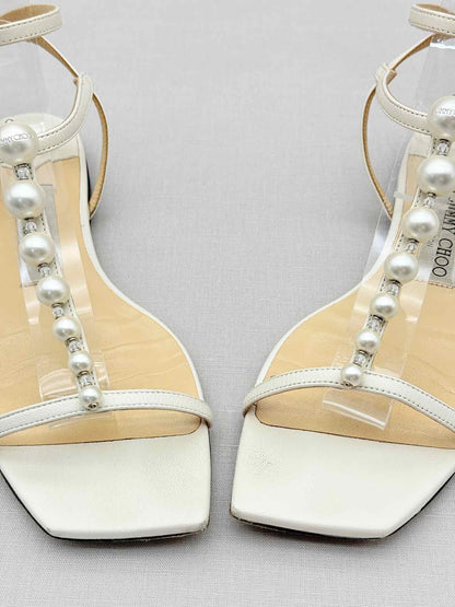 JIMMY CHOO Amari Cream Size EU 37 Sandals