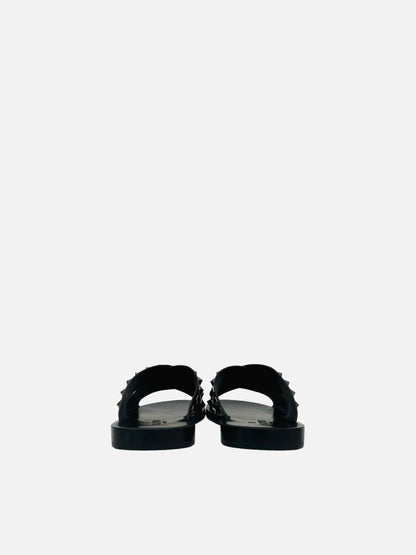 VALENTINO Rockstud Black Sandals 40