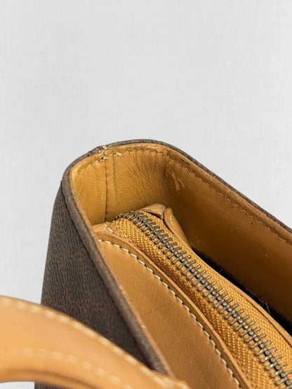 CELINE Macadam Brown Circle Logo Tote Bag