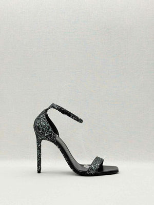SAINT LAURENT Ambar Glitter Size EU 40 Heeled Sandals