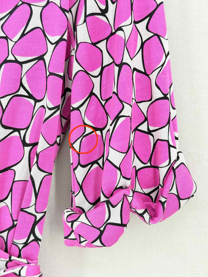 DIANE VON FURSTENBERG Wrap Pink Size US 8 Short Dress