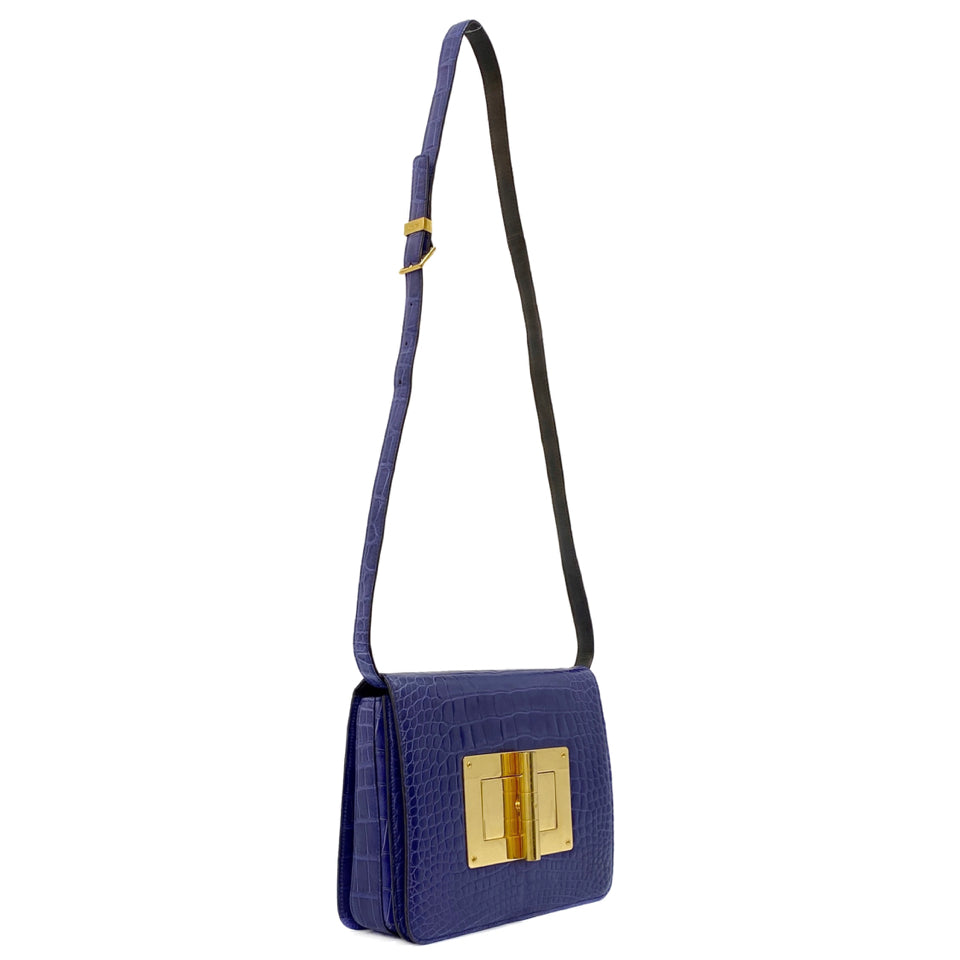 TOM FORD Natalia Purple Shoulder Bag